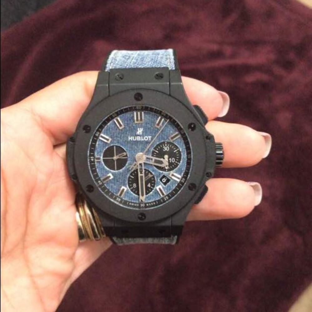 HUBLOT Big Bang Blue Jeans Dial Men's Watch